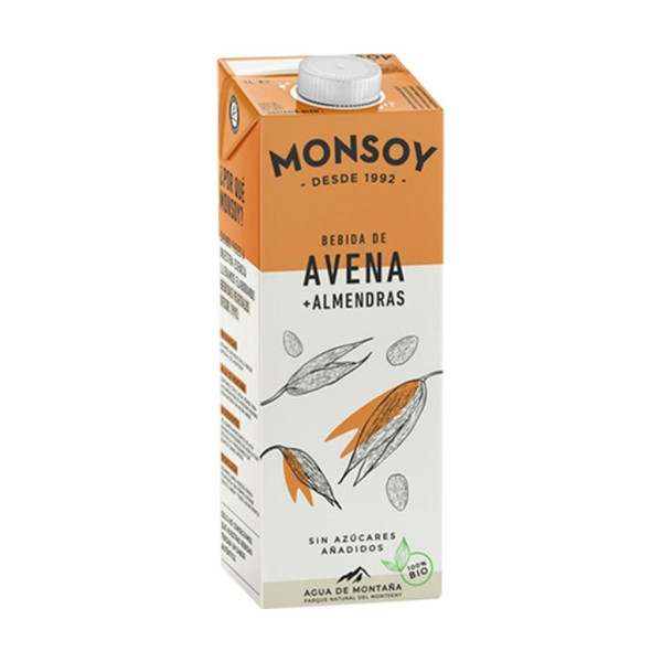 Bebida de Avena y Almendra 1L Bio Monsoy