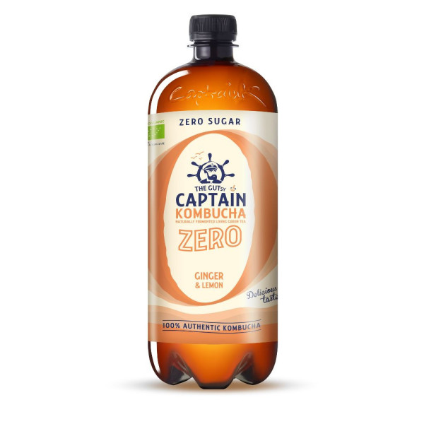 Kombucha 1l Zero Ginger Bio Captain Kombucha
