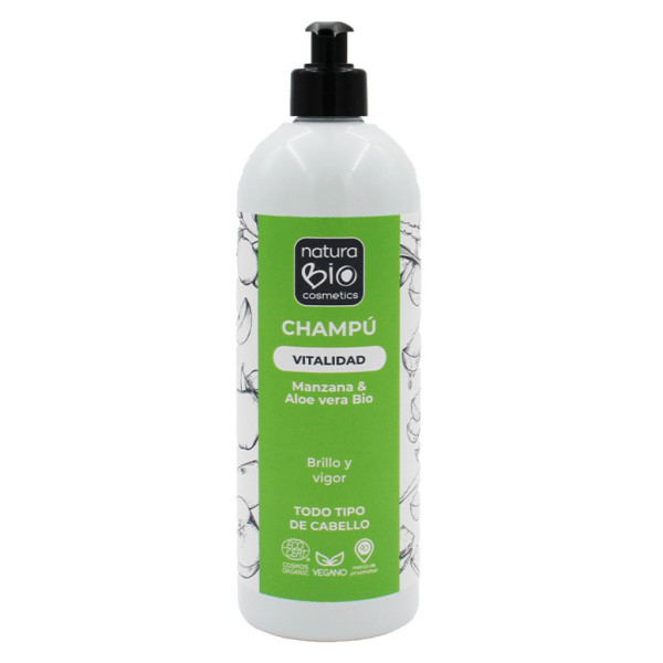 Champú Vitalidad Aloe y Manzana 740ml Bio Naturabio